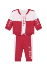 GUESS BABY SET LS ACTIVE FUCHIA ΖΑΚΕΤΑ, ΠΑΝΤΕΛΟΝΙ & ΚΟΡΜΑΚΙ - Image 3