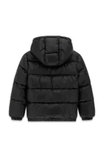 GUESS HOODED PUFFER BLACK ΚΑΠΙΤΟΝΕ ΜΠΟΥΦΑΝ - Image 2
