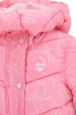 GUESS HOODED PUFFER PADDED PINK ΚΑΠΙΤΟΝΕ ΜΠΟΥΦΑΝ - Image 3