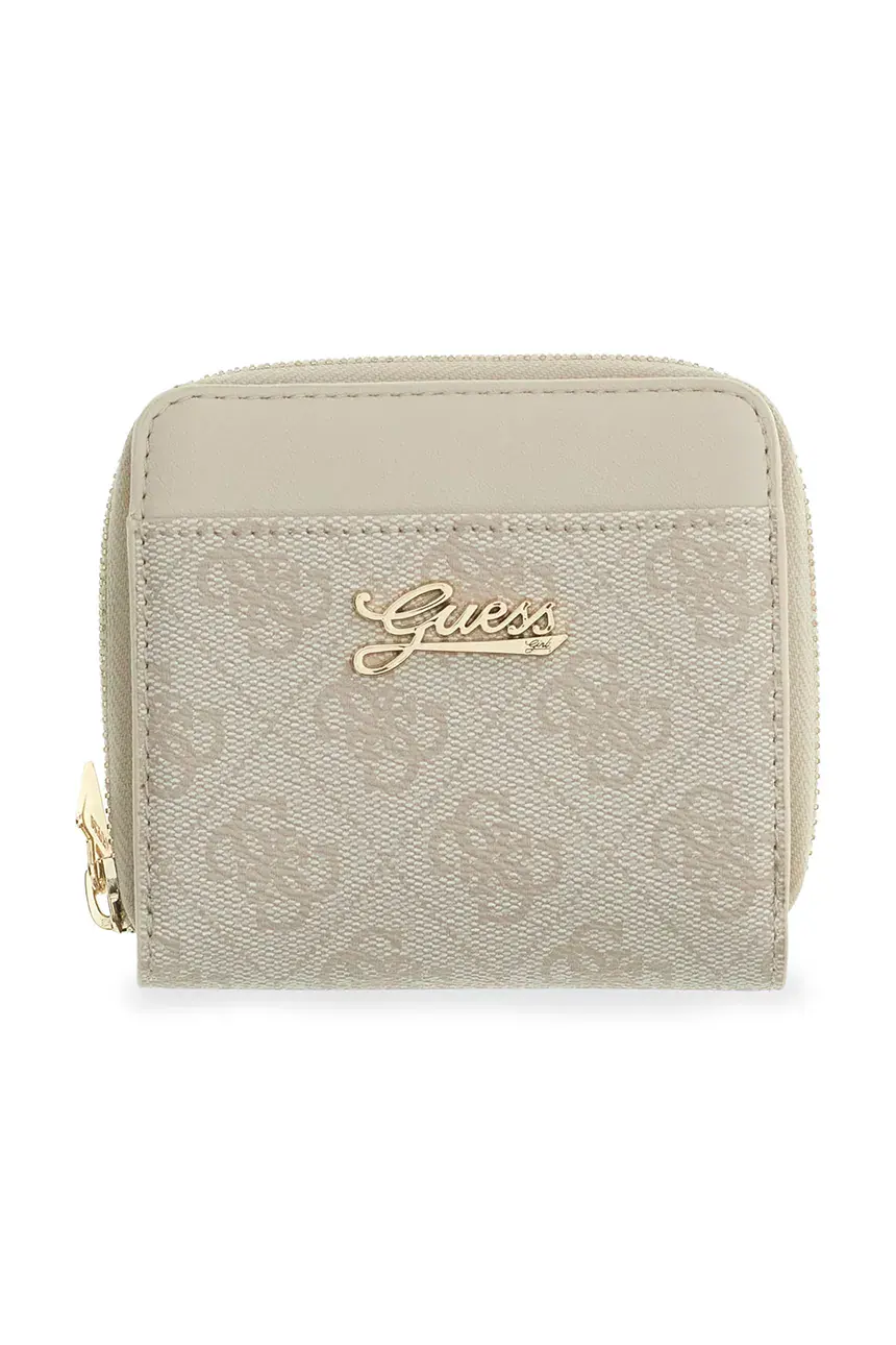 AW26-PFGZZZ-08X_F1 GUESS MINI 4G WALLET BEIGE ΠΟΡΤΟΦΟΛΙ - Image 1