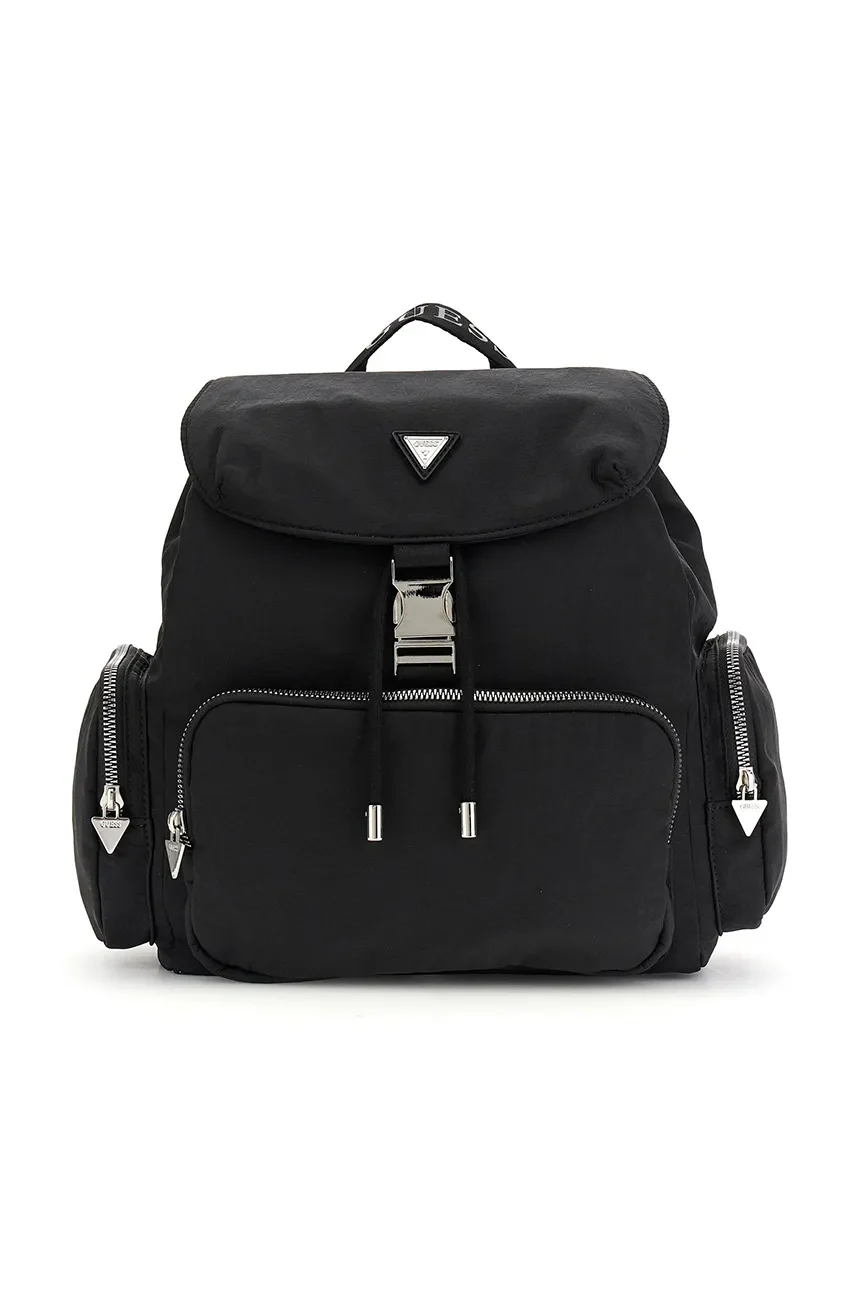 AW26-PKGZZS-99X_F1 GUESS MINI BACKPACK BLACK ΣΑΚΙΔΙΟ ΠΛΑΤΗΣ - Image 1