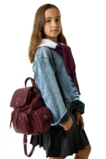GUESS MINI BACKPACK RED ΣΑΚΙΔΙΟ ΠΛΑΤΗΣ - Image 5