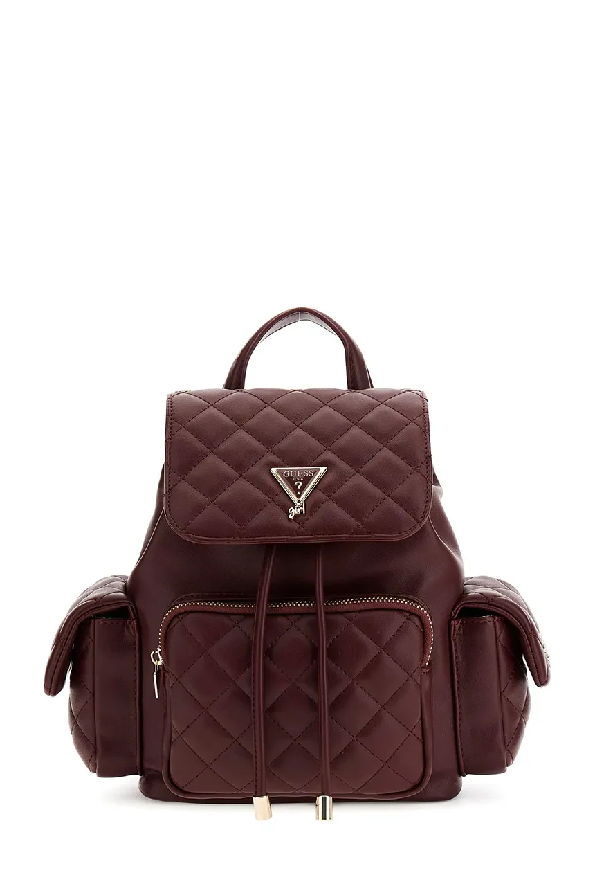 AW26-PKGZZU-83X_F1 GUESS MINI BACKPACK RED ΣΑΚΙΔΙΟ ΠΛΑΤΗΣ - Image 1