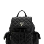GUESS MINI BACKPACK BLACK ΣΑΚΙΔΙΟ ΠΛΑΤΗΣ