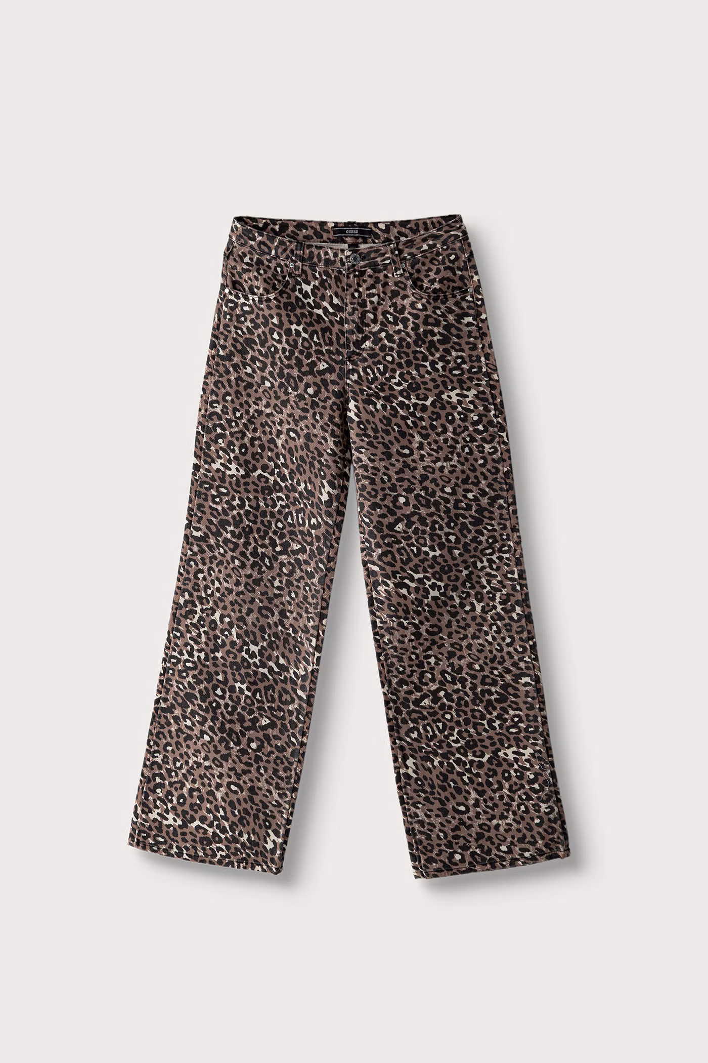 AW26-SJGZZN-84X_F1 GUESS BULL DENIM RELAXED LEOPARD ΠΑΝΤΕΛΟΝΙ - Image 1