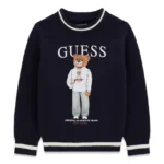 GUESS BEAR LS SWEATER NAVY ΠΟΥΛΟΒΕΡ