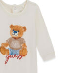 GUESS BABY BEAR INTERLOCK OVERALL BEIGE ΦΟΡΑΜΚΙ - Image 3