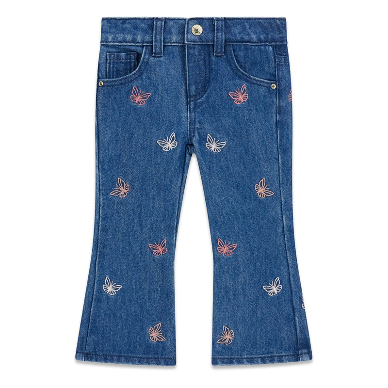 G-K6YA07-D1157-PF-263-KBUW-1-800x800 GUESS FLARE DENIM BLUE LUREX W/AOP ΠΑΝΤΕΛΟΝΙ - Image 1