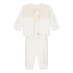 GUESS BABY SET LS ACTIVE BEIGE ΖΑΚΕΤΑ, ΠΑΝΤΕΛΟΝΙ & ΚΟΡΜΑΚΙ - Image 2