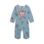 GUESS BABY INTERLOCK OVERALL BLUE ΦΟΡΜΑΚΙ