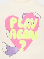 BILLIEBLUSH LONG SLEEVE T-SHIRT PLAY AGAIN? ΜΠΛΟΥΖΑ - Image 3