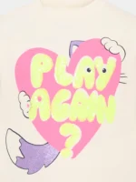 BILLIEBLUSH LONG SLEEVE T-SHIRT PLAY AGAIN? ΜΠΛΟΥΖΑ - Image 3