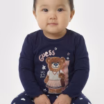 GUESS BEAR LS T-SHIRT NAVY ΜΠΛΟΥΖΑ