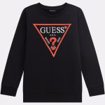 GUESS LS FLEECE CORE BLACK ΦΟΥΤΕΡ