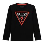 GUESS T-SHIRT BLACK ΜΠΛΟΥΖΑ ΜΑΚΡΥΜΑΝΙΚΟ