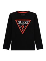 GUESS T-SHIRT BLACK ΜΠΛΟΥΖΑ ΜΑΚΡΥΜΑΝΙΚΟ