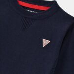 GUESS LS SWEATER CORE ΠΛΕΚΤΟ NAVY ΠΟΥΛΟΒΕΡ - Image 3