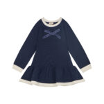TRUSSARDI MIDI DRESS TARLAM NAVY ΦΟΡΕΜΑ