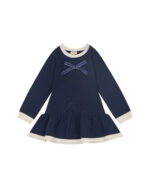 TRUSSARDI MIDI DRESS TARLAM NAVY ΦΟΡΕΜΑ
