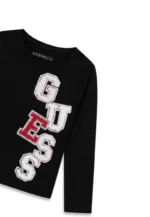 GUESS FLARE LS T-SHIRT BLACK ΜΠΛΟΥΖΑ - Image 3