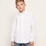 GUESS LS POPLIN ADJ. SHIRT WHITE ΠΟΥΚΑΜΙΣΟ