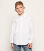 GUESS LS POPLIN ADJ. SHIRT WHITE ΠΟΥΚΑΜΙΣΟ
