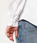 GUESS LS POPLIN ADJ. SHIRT WHITE ΠΟΥΚΑΜΙΣΟ - Image 5