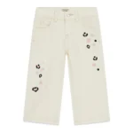 GUESS RIGID BULL DENIM PALAZZO BEIGE ΠΑΝΤΕΛΟΝΙ