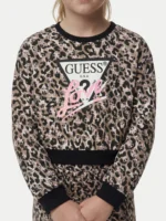 GUESS LS MIDI OVERSIZE ACTIVE TOP LEOPARD ΦΟΥΤΕΡ - Image 5