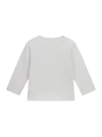 GUESS LS T-SHIRT LOGO WHITE ΜΠΛΟΥΖΑ - Image 2