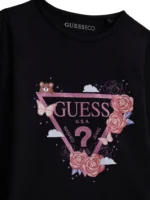 GUESS LS T-SHIRT LOGO BLACK ΜΠΛΟΥΖΑ - Image 3