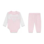 GUESS BABY SET LOGO PINK ΠΑΝΤΕΛΟΝΙ & ΚΟΡΜΑΚΙ