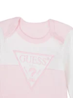 GUESS BABY SET LOGO PINK ΠΑΝΤΕΛΟΝΙ & ΚΟΡΜΑΚΙ - Image 4