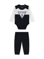 GUESS BABY SET LOGO BLACK ΠΑΝΤΕΛΟΝΙ & ΚΟΡΜΑΚΙ