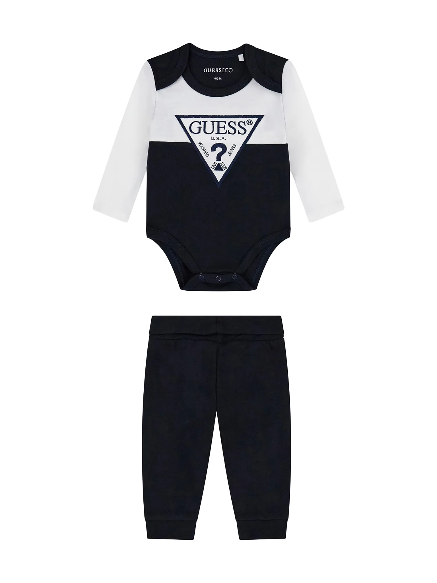 guess-set-kormaki-kai-panteloni-h6yg04-4k4125-mauro-0000306140004 GUESS BABY SET LOGO BLACK ΠΑΝΤΕΛΟΝΙ & ΚΟΡΜΑΚΙ - Image 1