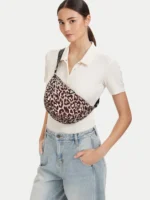 GUESS ALLOVER SHOULDER BAG LEOPARD ΧΙΑΣΤΙ ΤΣΑΝΤΑ - Image 5