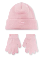 LEVI'S SET CLASSIC BEANIE PINK ΣΚΟΥΦΑΚΙ & ΓΑΝΤΙΑ