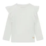 GUESS LS T-SHIRT RUFFLES WHITE ΜΠΛΟΥΖΑ