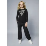 GUESS LS T-SHIRT LOGO BLACK ΜΠΛΟΥΖΑ