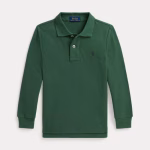 RALPH LAUREN GREEN LONG SLEEVE POLO ΜΠΛΟΥΖΑ