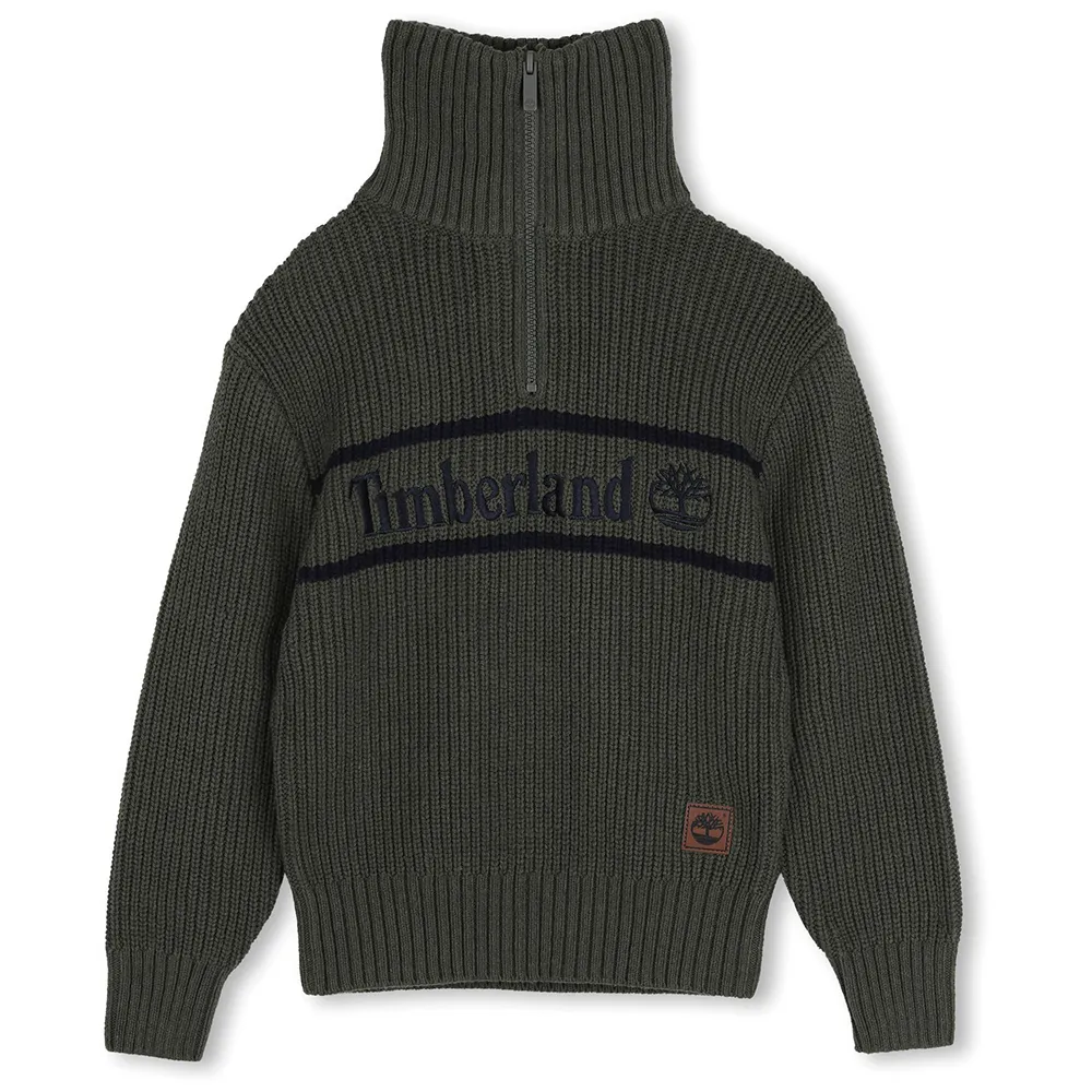 timberland-t61082-πουλόβερ TIMBERLAND KNIT SWEATER LOGO ΠΟΥΛΟΒΕΡ - Image 1