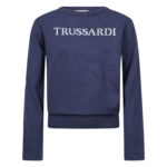TRUSSARDI LS SWEATER NAVY ΠΛΕΚΤΟ ΦΟΥΤΕΡ