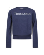 TRUSSARDI LS SWEATER NAVY ΠΛΕΚΤΟ ΦΟΥΤΕΡ