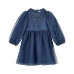 TRUSSARDI VESTITO DRESS NAVY ΦΟΡΕΜΑ ΤΟΥΛΙ